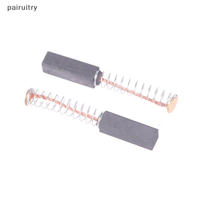 Prt 2Pcs Alat Listrik Motor Sikat Batu Bara Berbulu 6x6x20mm Motorbrush Bor Carbon Brush Mesin Sikat Bara Tools Parts PRT