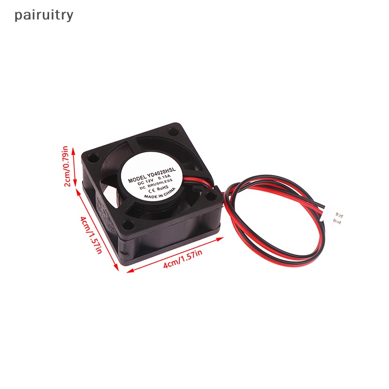 Prt C 5V /12V /24V Komputer CPU Cooler Mini Kipas Pendingin 40MM Exhaust Fan Kecil PRT