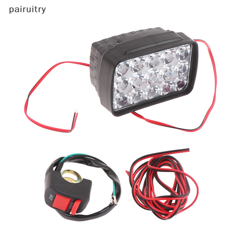 Prt 15led 12V Untuk Motos ATV Scooter Lighg Retrofitg External Ultra Bright Lampu Depan Motor Spot Light PRT