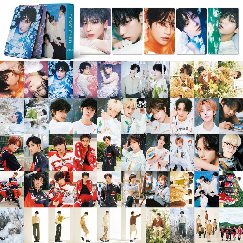 55pcs/box TXT 2nd Japan Album SWEET Photocards Pasrah Kartu Lomo Tomorrow X Together Kpop Postcards