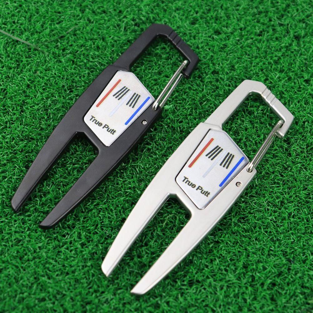 Lanfy Golf Menempatkan Garpu Hijau Dengan Gesper Yang Dapat Disesuaikan Untuk Golf Pitch Zinc Alloy Outdoor Pembersih Alur Pembersih Garpu Rumput Posisi Bola Alat Divot Golf