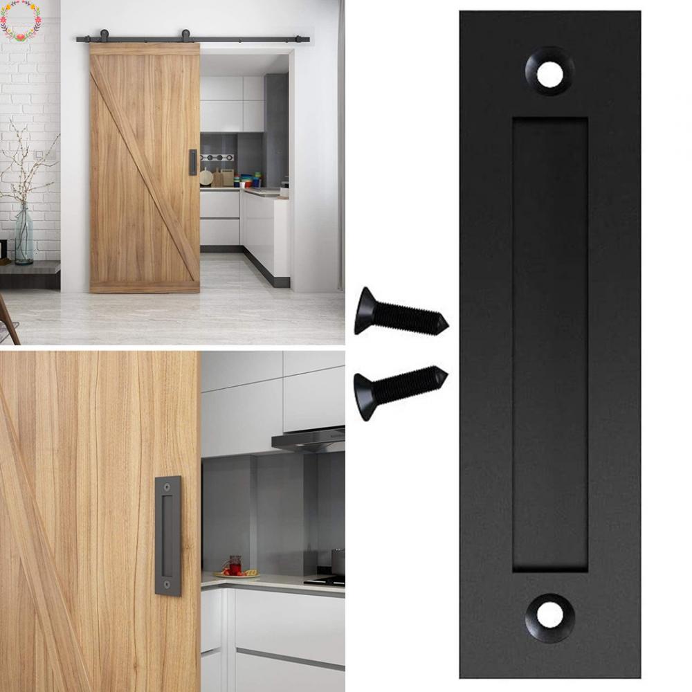 Handle Pintu Gudang Flush Hitam 83 /5 ''Gepeng Dengan Konstruksi Bahan Baja Kokoh Dan Desain Ramping