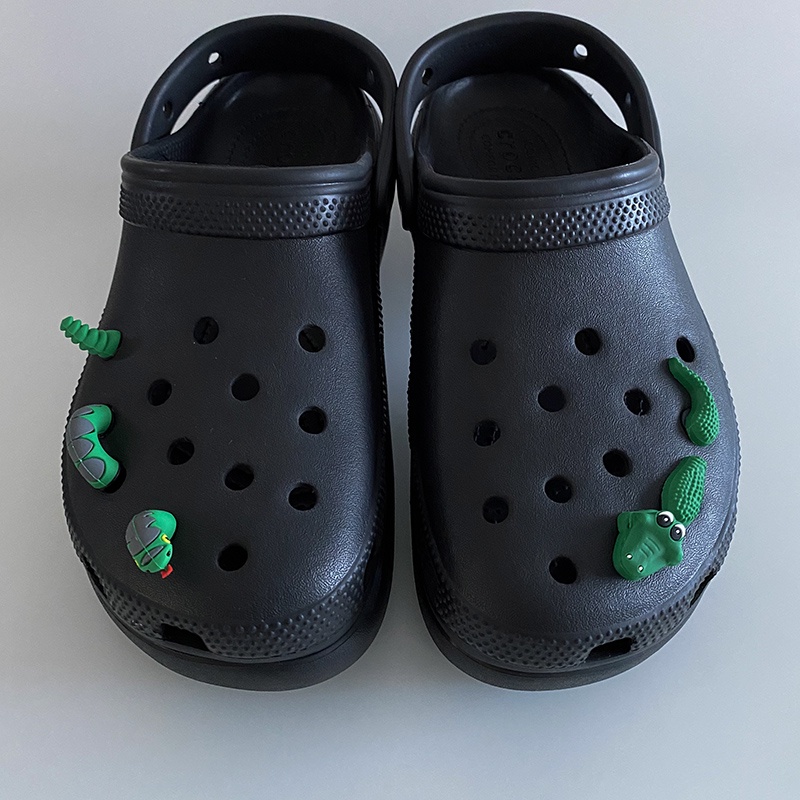 [3D Crocodile] ins Dekorasi Sepatu Stiker croc clog jbbitz Gesper Sepatu Untuk crocs charm pin