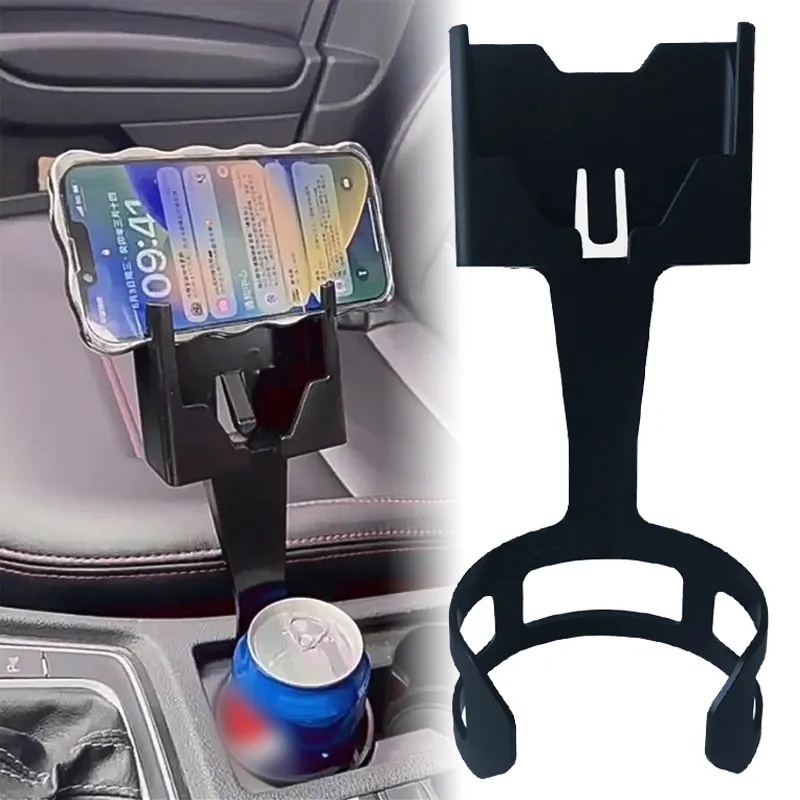 Two In One Car Water Cup Holder Tempat Handphone/Braket Penyimpanan Interior Mobil/Rak Penyimpanan Anti Jatuh Water Cup Multifungsi/Bracket Navigasi GPS General Motors