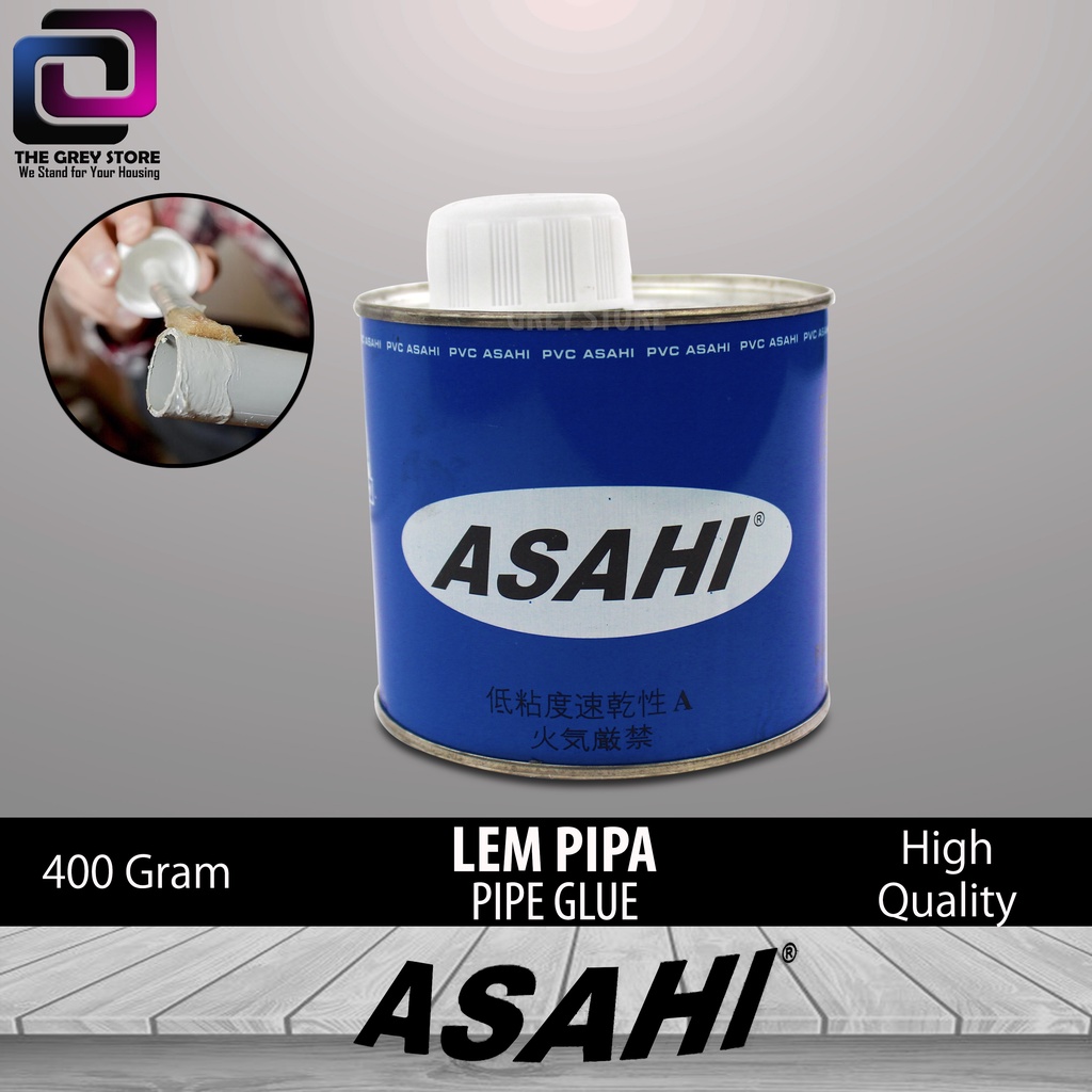 

Lem Paralon / PVC glue / ASAHI Lem Pipa 400 Gram Kaleng