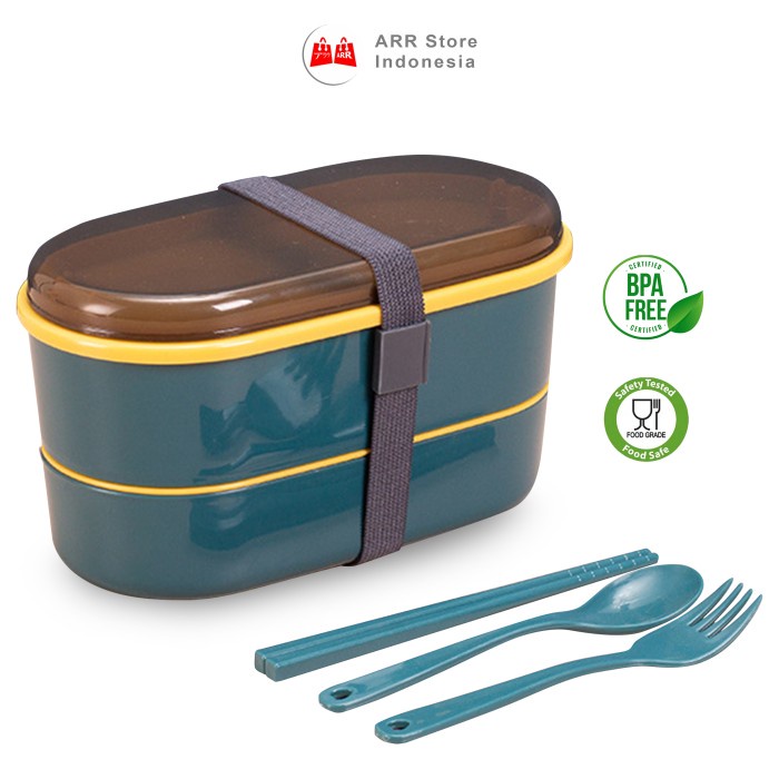Kotak Bekal Makan Sekat Lunch Box Kotak Makan Anak Food Grade 700 ml