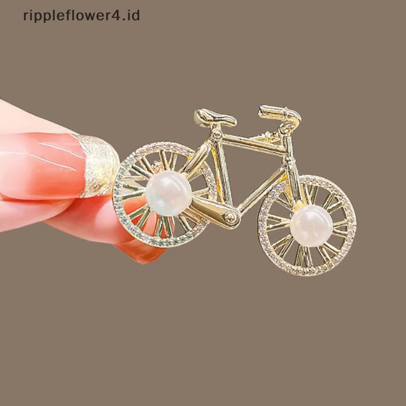 {rippleflower4.id} Kepribadian Fashion Sepeda Bentuk Bros Pria Dan Wanita Rekreasi Bersepeda Olahraga Hadiah Aksesoris Perhiasan~