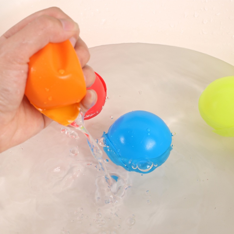 [Fitur] Mainan Novel Anak-Anak Dapat Digunakan Kembali Bola Air Terjun Isi Cepat Self Sealing Splash Balls Musim Panas Kolam Renang Pantai Pesta Bom Mainan Kreatif Silikon Balon Air