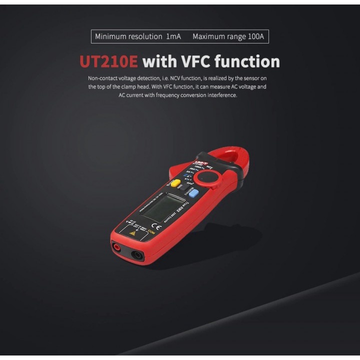 113 UNI-T UT210E - Mini Clamp Meter True RMS - Tang Ampere Jepit Digital