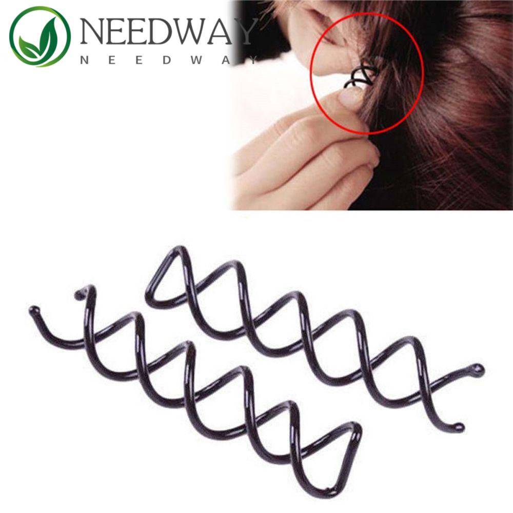 Needway   Jepit Rambut Fashion Hairdresser Twist Barrette Spiral Jepit Rambut Braider Aksesoris Rambut Hair Grips Twists Coils Screw Pin