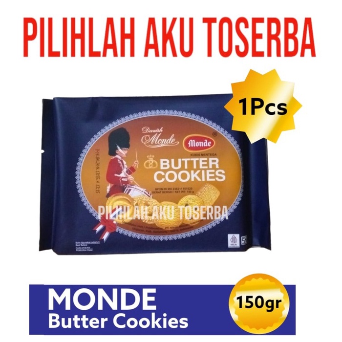 Biskuit Monde BUTTER COOKIES 150 gr - ( HARGA 1 Pcs )