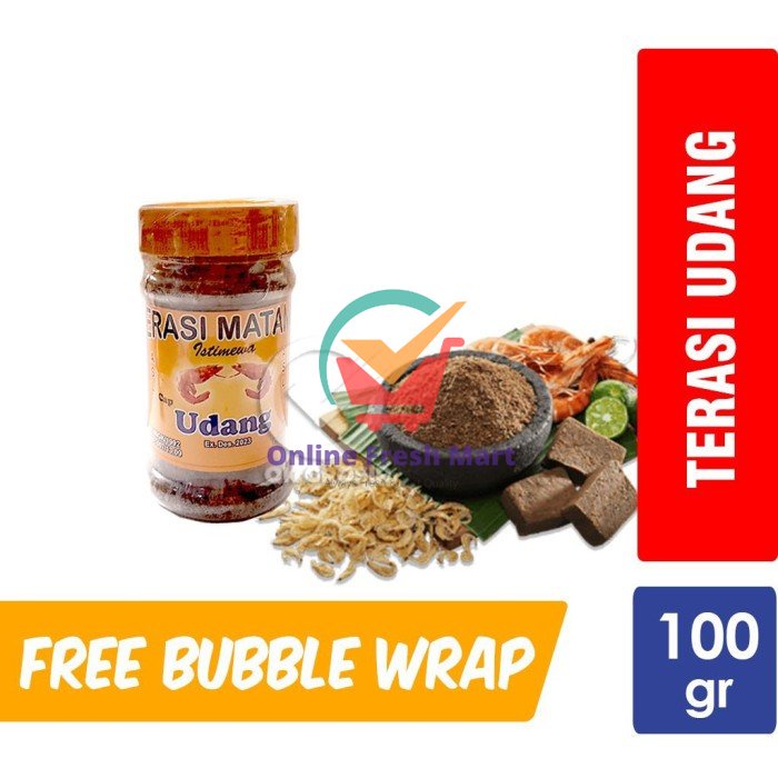 

Terasi Udang Matang Istimewa Tuban [Botol Plastik 100 gr] - Online Fresh Mart Denpasar