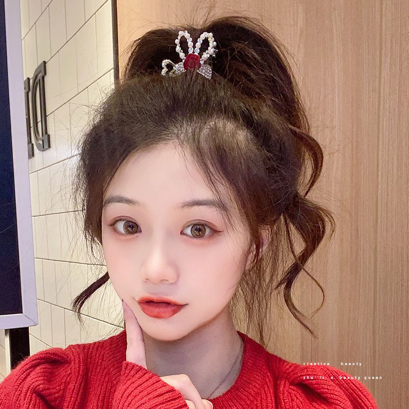 NEW Jepit Rambut Korea Jedai Mawar Rumbai Fashion Wanita Elegan High Quality Impor