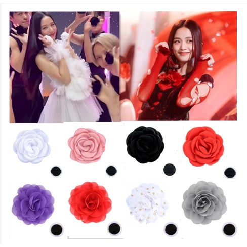 Album Bunga Blackpink Jisoo solo peripheral Goyang Sama Pembukaan Bunga adjust Ring Prop finger rings 2PC Blackpink