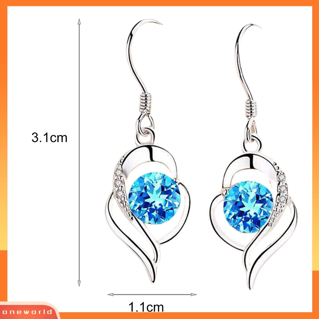 [WOD] 1pasang Anting Kait Berongga Keluar Bentuk Hati Perhiasan Dilapisi Anting Drop Tahan Lama Untuk Pernikahan