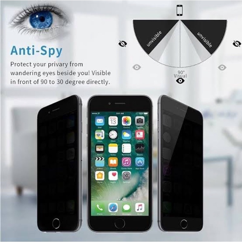 Privacy spy Glass iphone 6 7 8 SE 6s 6+ 6s+ 7+ 8+ Antigores spy full screen iphone Anti spy privacy