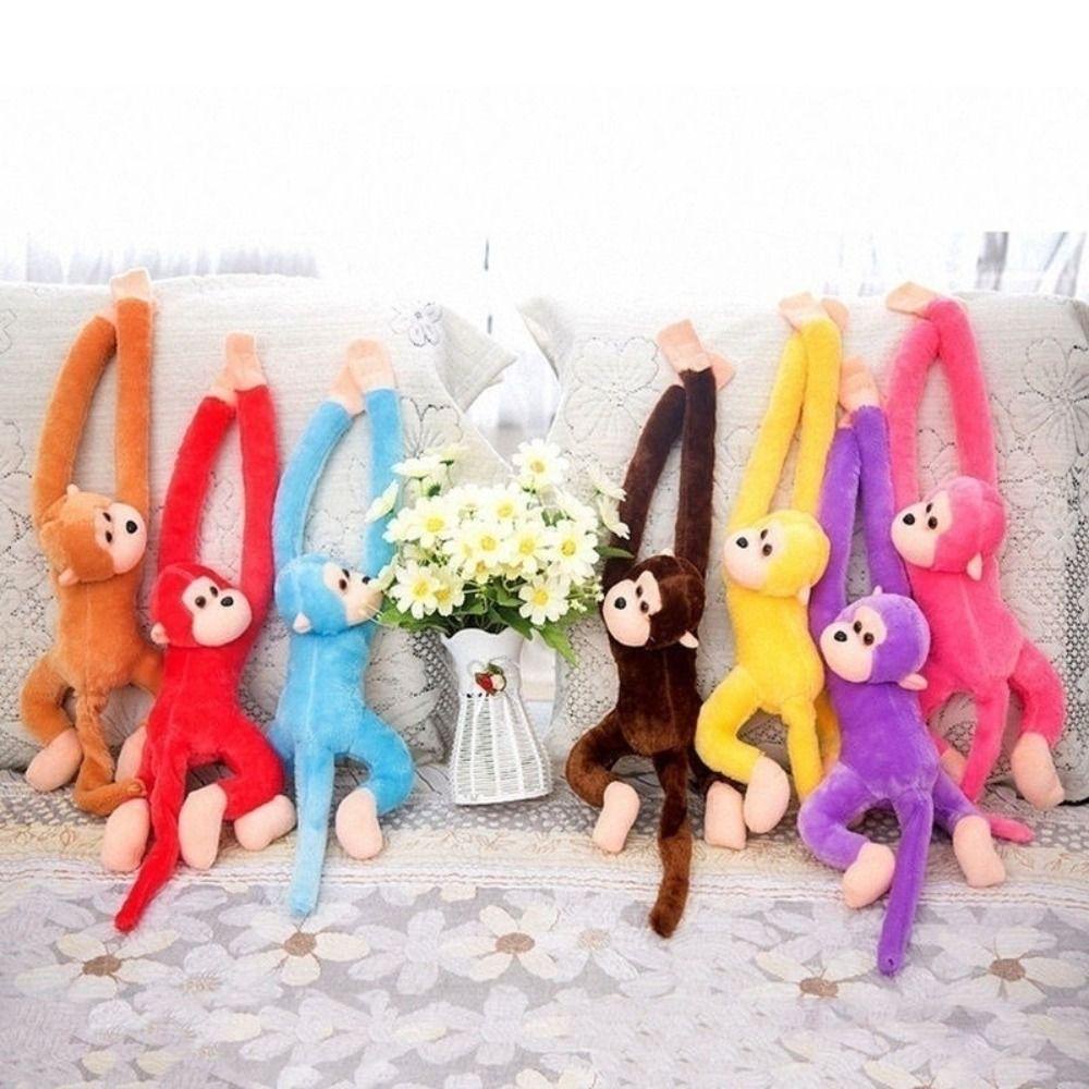 Lanfy Lengan Panjang Monyet Mainan Mewah 60 cm Lembut Anti-Tabrakan Hewan Boneka Pesta Hias Boneka Boneka Monyet Boneka Boneka