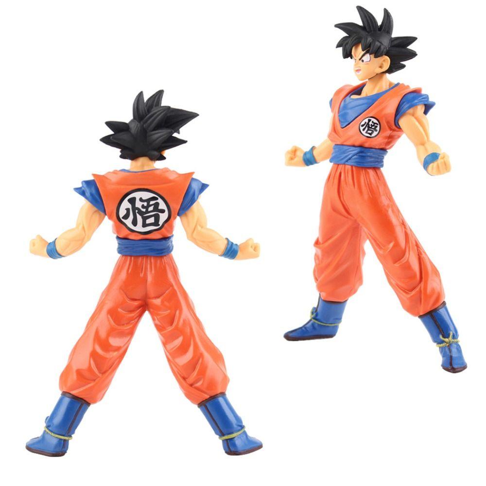 Lanfy Son Goku Anime Figure Untuk Anak Anak Hadiah Desktop Ornamen Anime Kostum Properti Anime Jepang Model Figure Mainan Mobil Dekorasi Goku Figure Mainan