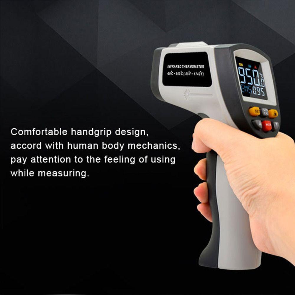 POPULAR Populer Termometer Infrared Digital Industrial Untuk Masak Dapur Genggam Bukan Untuk Manusia -58℉~1382℉(-50℃~750℃)