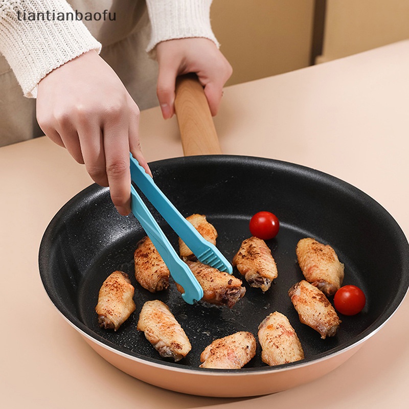 [tiantianbaofu] Penjepit Makanan Nylon Food Clip Tongs Oven Push Pull Clip Alat Masak Dapur Butik