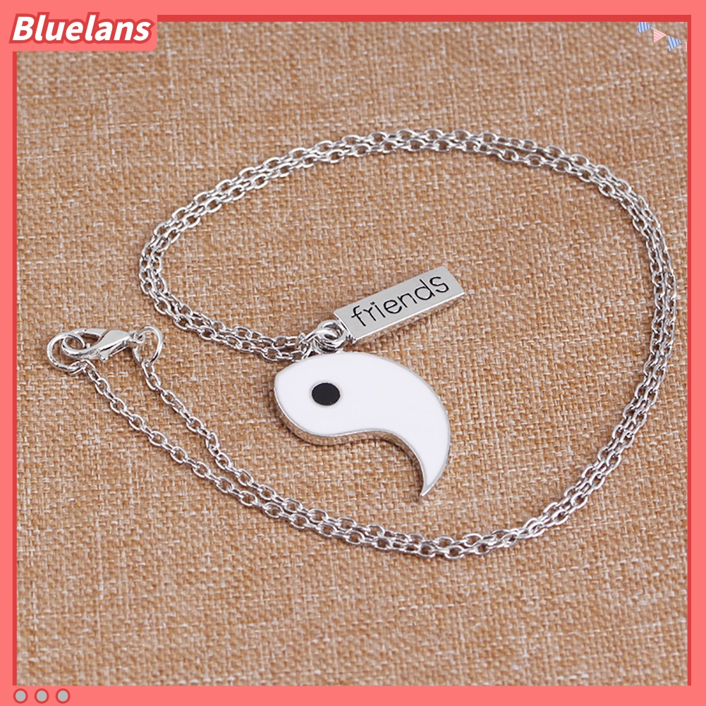 [BLS] Fashion Yin-yang Simbol Sahabat Surat Kalung Liontin Rantai Perhiasan Hadiah
