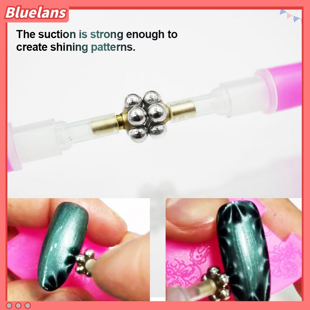 [BLM] Kepala Ganda Cats Eye ic Pen DIY 3D Nail Art Polish UV Gel Manicure Alat