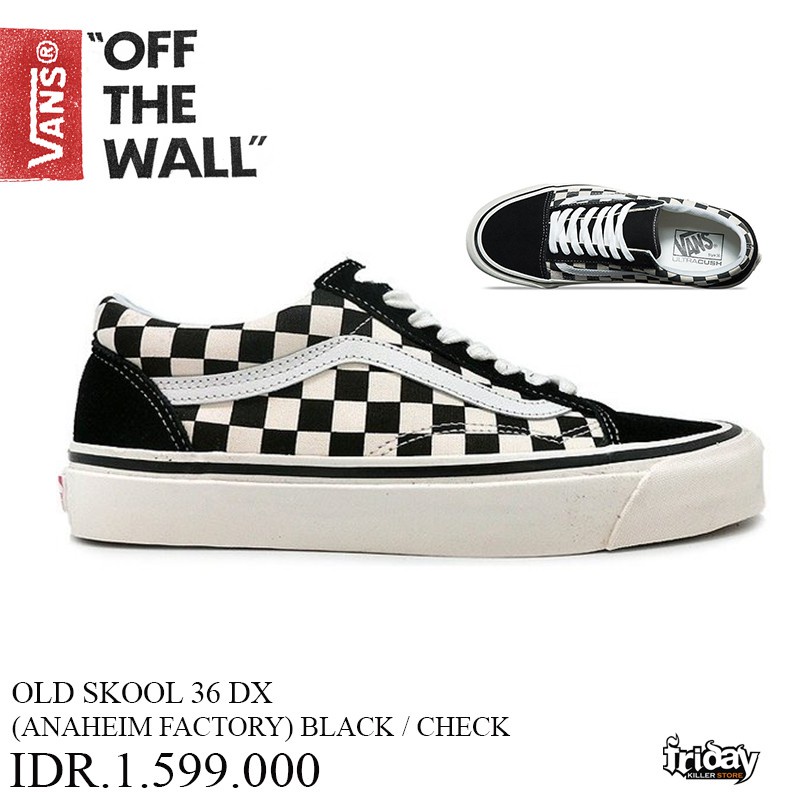 SEPATU VANS OFF THE WALL | OLD SKOOL 36 DX CHECKER