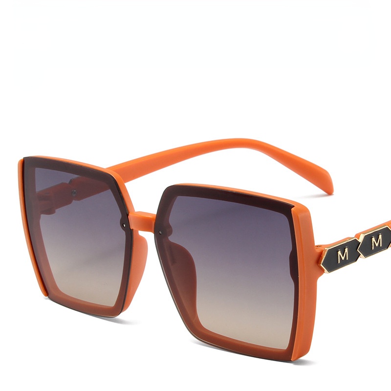 Fashion Square Aesthetic Shades Sunglasses Untuk Wanita/Men Metal Frame Sunglasses Eyewear