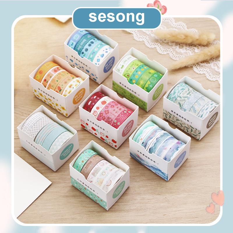 

Vintage Geometry Tape Diary DIY Bahan Dekoratif Sticker Student Sticker Stationery SS