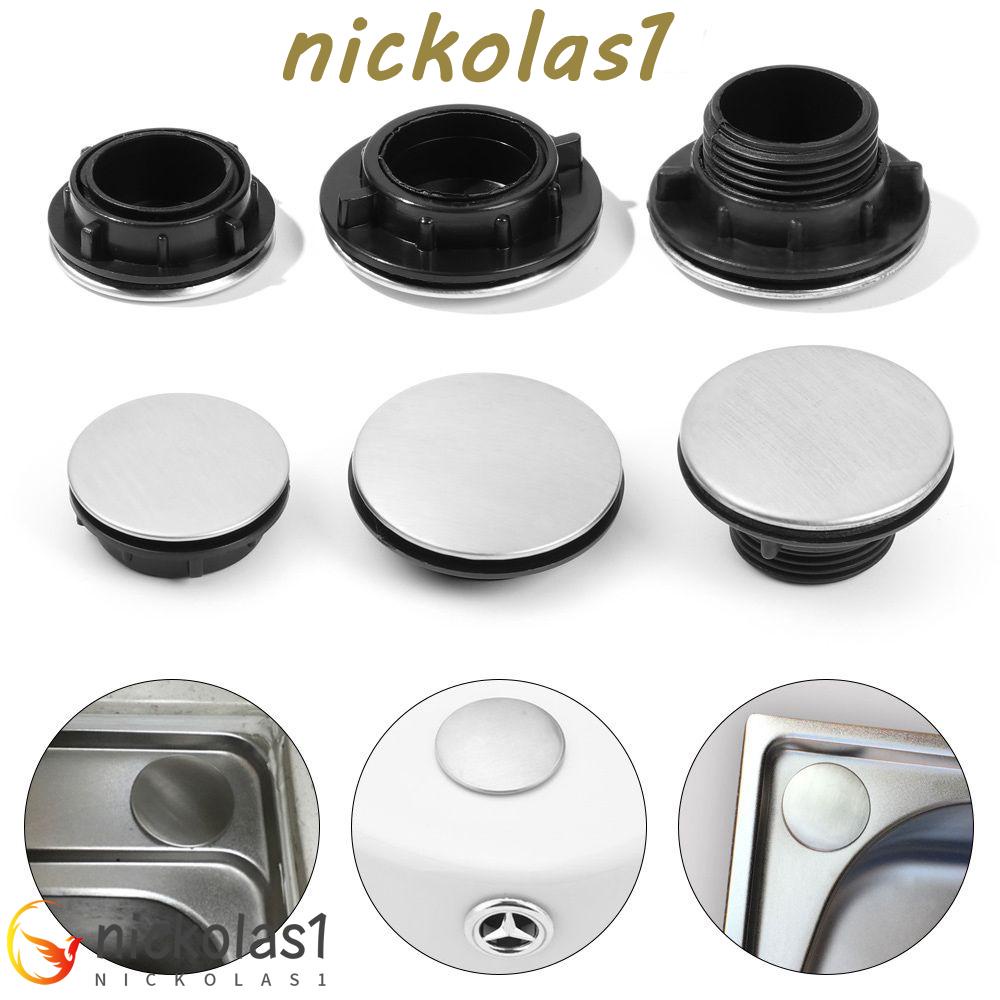 Nickolas1 Penutup Lubang Kran Stainless Steel Aksesoris Wastafel Dapur Praktis Sink Tap Tap Penutup Lubang