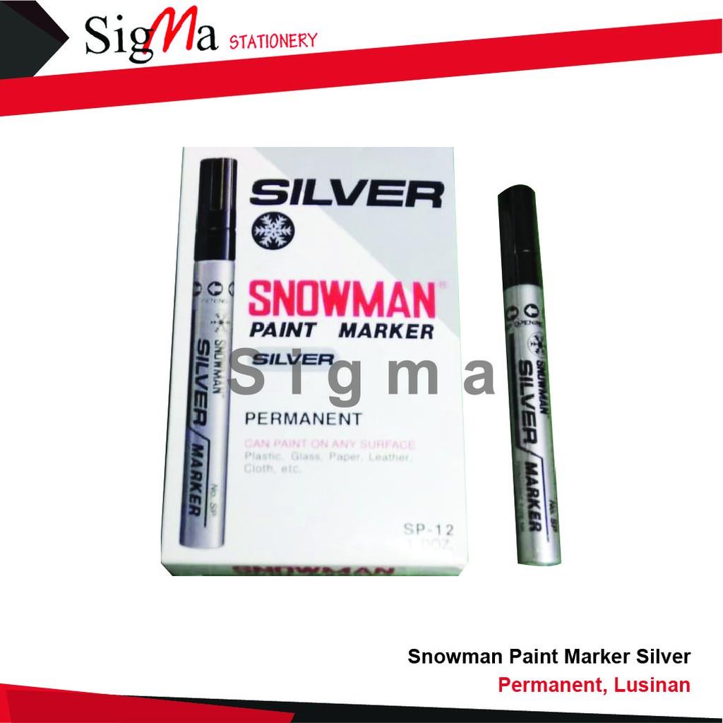 

SNOWMAN Paint Marker warna SILVER (Lusin)