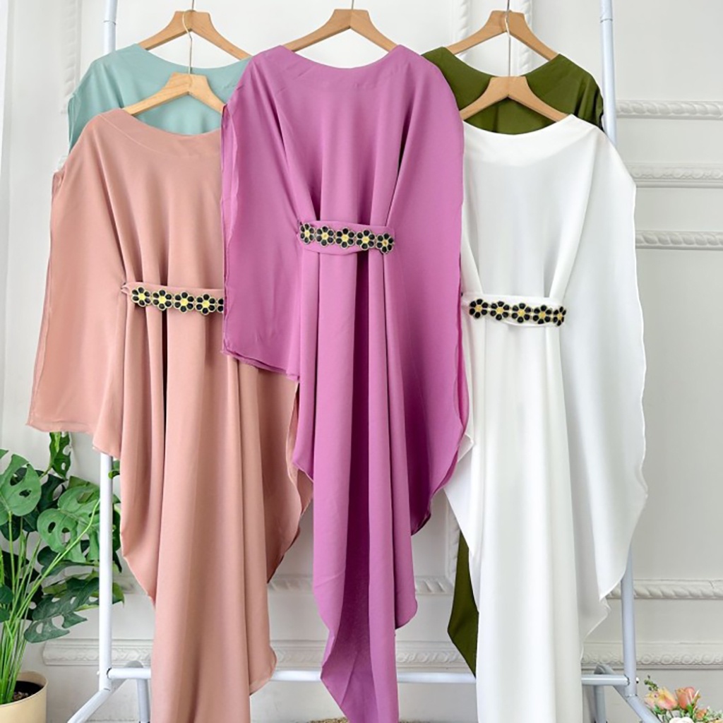 Gamis Outer Kekinian Kaftan Rinjani Atasan Wanita Terbaru