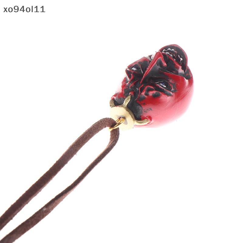 Xo 1Pc Halloween Devil's Heart Charm Kalung Cosplay Liontin Resin Perhiasan Craft OL