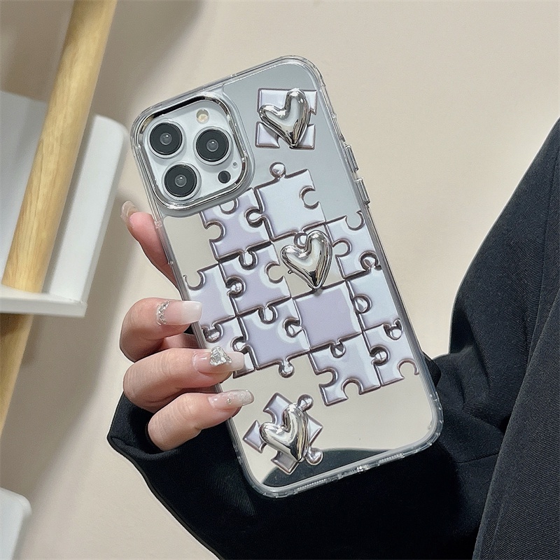 Cocok Untuk Iphone14 Pro Max iPhone Phone Case Permukaan Cermin Kamera Perlindungan Shockproof Kuat Kompatibel Dengan Iphone13 13pro 13prm iPhone 11 7Plus 8Plus Xr XS 12 Pro Max Phone Case