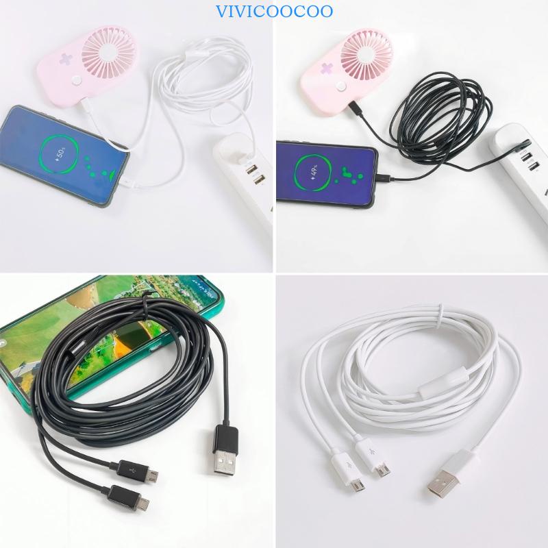 Vivi Kabel USB Ke Micro USB USB 2-in-1 Portabel Pengisian Lebih Cepat Transmisi Data