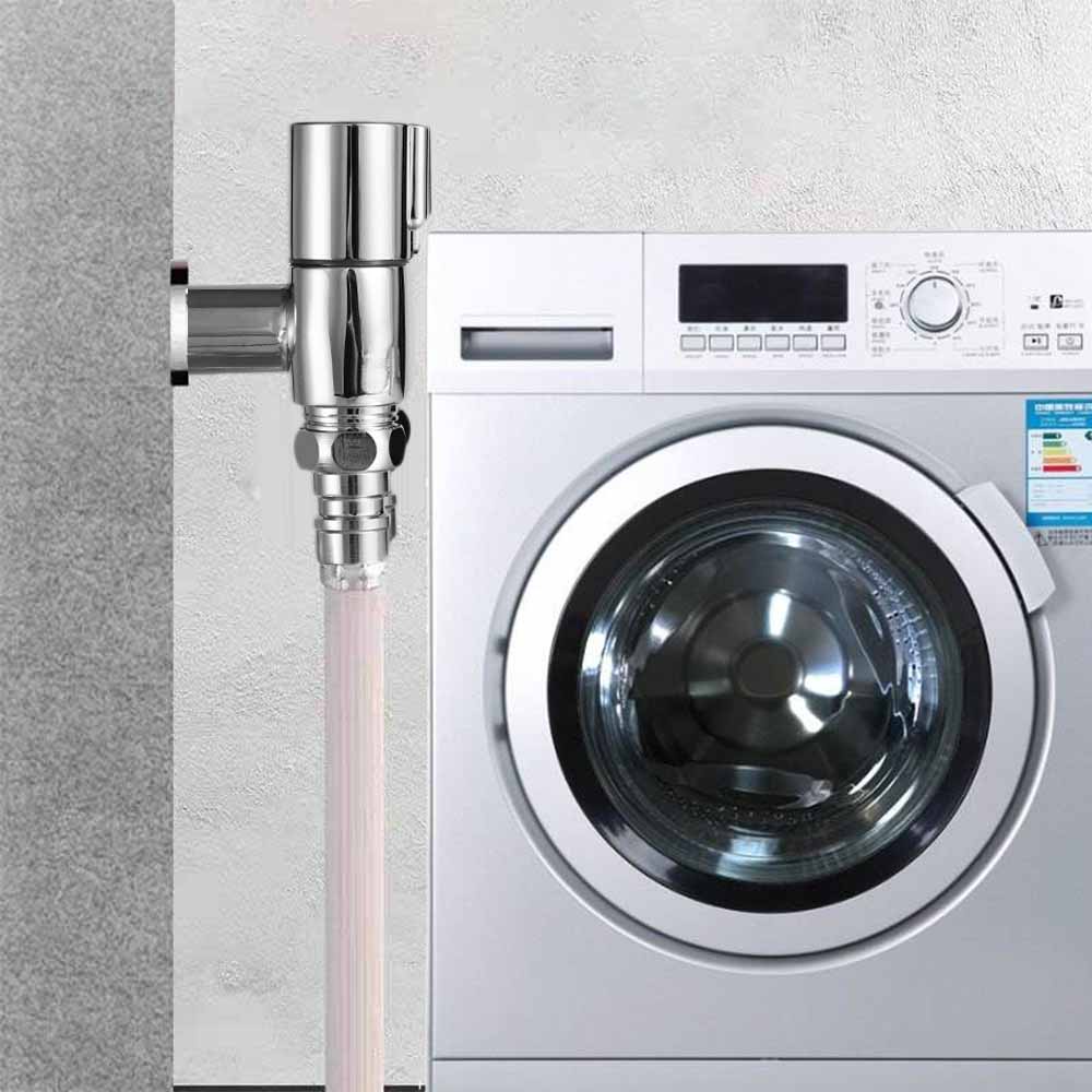 Zinc Alloy One In Two Out Faucet Shunt Angle Valve/Keran Bidet Toilet Genggam Sprayer Kamar Mandi/Keran Mesin Cuci Multi-Fungsi/Kepala Shower Antarmuka Pembersih Diri