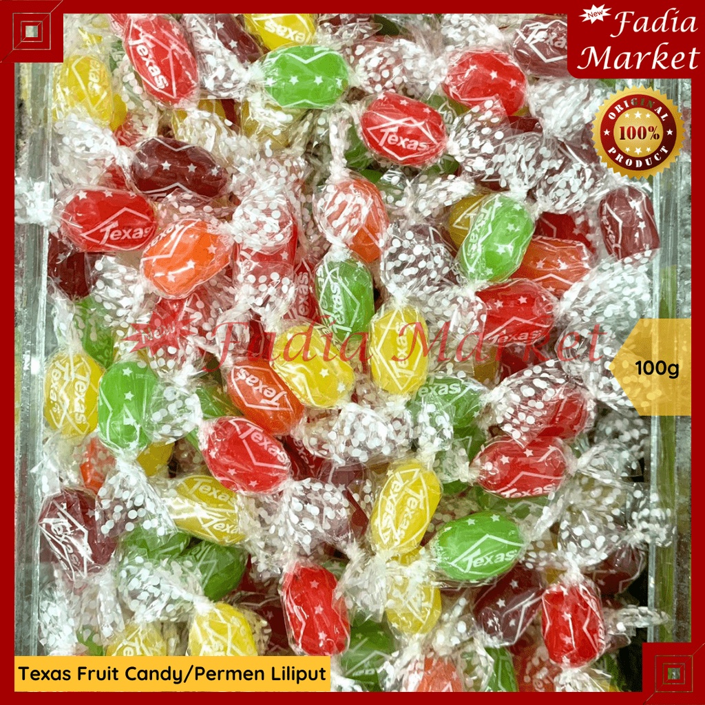 

Texas Fruit Candy Permen Liliput Buah Mini Kecil 100g