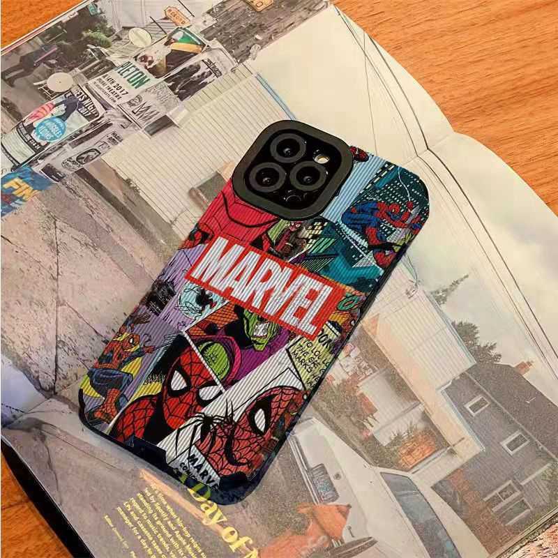 Soft Case Kulit Marvel Spider Man HP Samsung Galaxy A21S A12 A50S A30S A20 A30 A32 A22S A52S A72 A10S A33 A53 A73 A13 A04S A23 A51 A71 A31 Boy Man FTD Casing