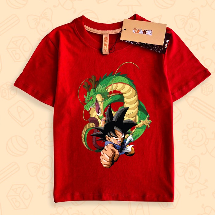 Kaos Baju Anak Kid Goku Dragon Ball GT Shenlong