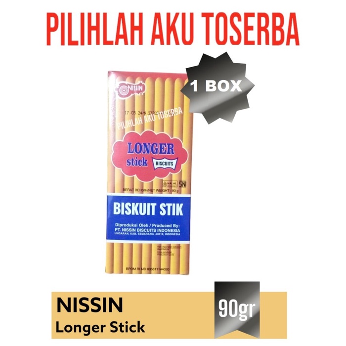 

Biskuit Nissin LONGER STICK 90 gr - ( HARGA 1 BOX )