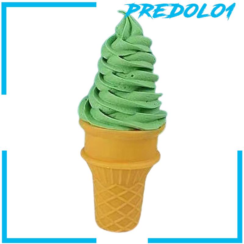 [Predolo1] Ice Cream Cone Food Model Palsu Untuk Pajangan Properti Foto Dessert Dekorasi Desktop