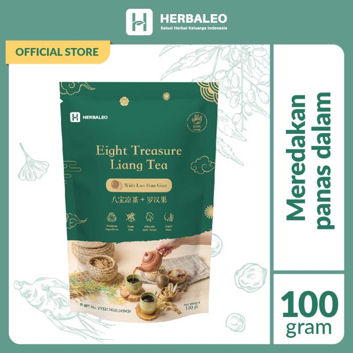

N.E.W Eight Treasure Liang Tea with Luo Han Guo - Minuman Untuk Panas Dalam