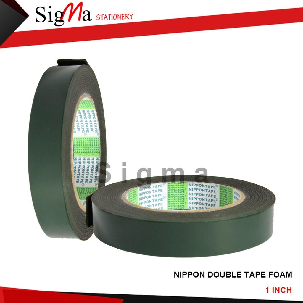 

Nippon Double Tape Foam 1 Inch x 5m Double Tape Busa Hijau 3M