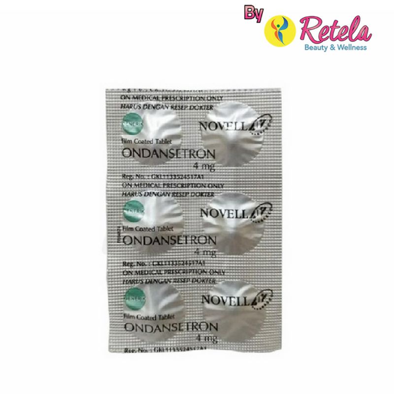 ONDANSETRON 4MG 1 STRIP 6 TABLET NOVELL