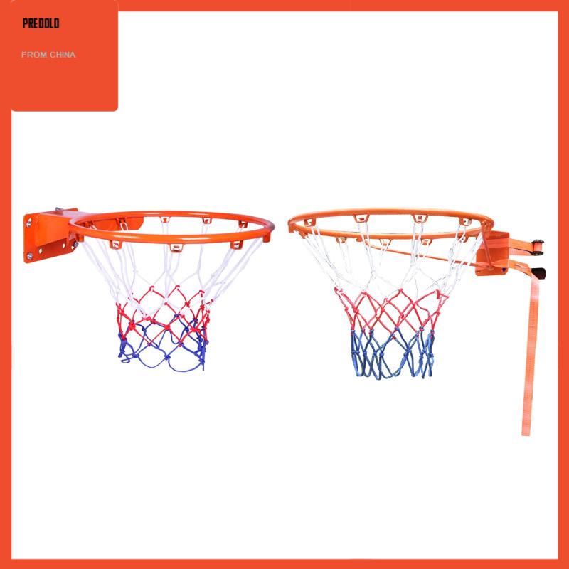 [Predolo] Set Ring Basket Dan Jaring Yang Dipasang Di Dinding Rangka Baja Gantungan Ring Basket