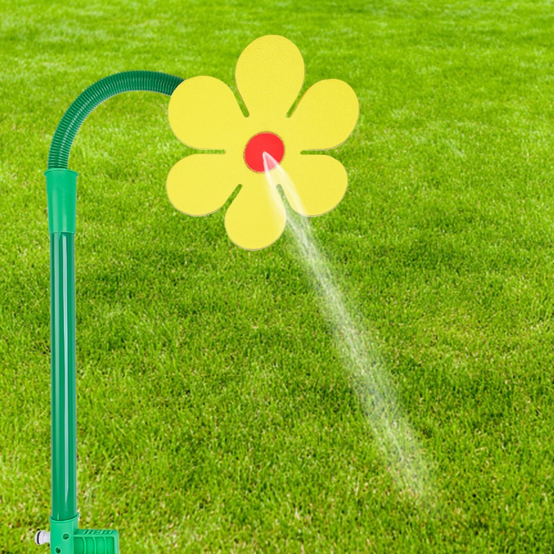 360° Sprinkler Bunga Matahari Dapat Diputar/ Nozzle Irigasi Penyiraman Menari Lucu Untuk Dekorasi Taman Bermain Anak