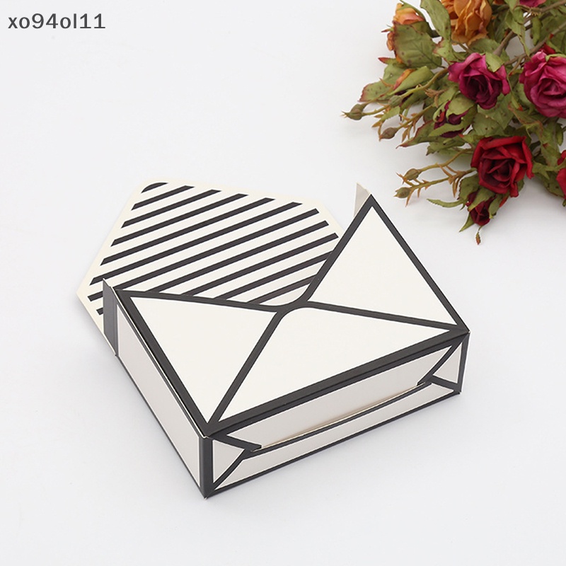 Xo Striped Romantic Amplop Flower Box Holder Buket Kertas Packing Storage Box OL