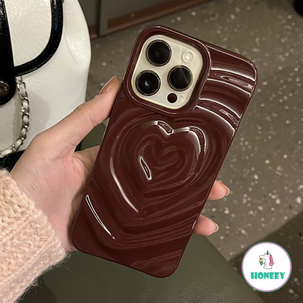 IPHONE Korea Fashion Gadis Riak Air Cinta Seni Ponsel Case Untuk Iphone14 13 12 11 Pro Max Case Lucu Permen Warna Shockproof Soft Cover