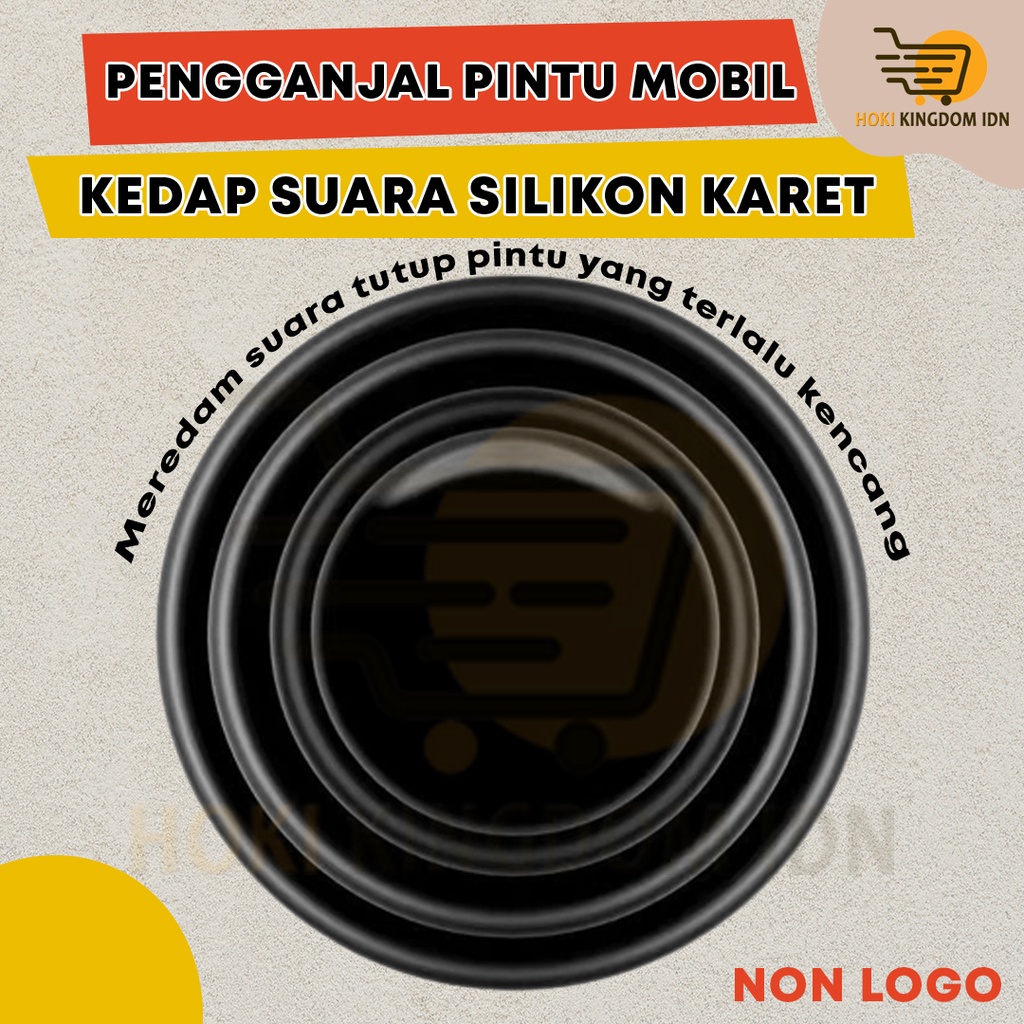 Bantalan Peredam Mobil Pintu Kap Bagasi / Karet Hitam