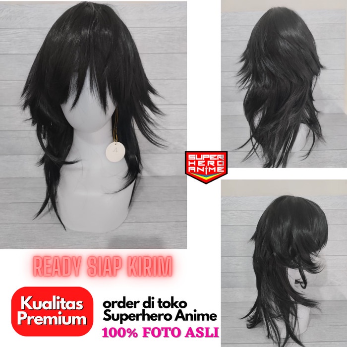 Wig Cosplay Anime Pria Rambut Palsu Short Jepang Dewasa Import